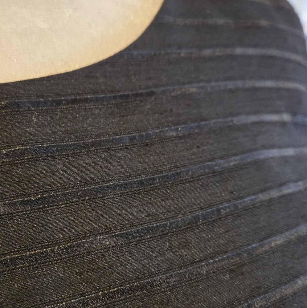 Tommy Black Scoop Neck Sleeveless Fit And Flare Cocktail Dress Tie Waist - Picture 5 of 9